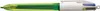 BIC 4Colours Fluo Penna retrattile a clip Nero, Blu, Rosso, Anteprima dell’immagine prodotto 2