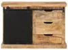vidaXL Příborník 80x30x55 cm Masivní surové mangové dřevo Náhled obrázku produktu 3