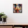DEQOART Glasuhr 30x30 cm Zahlen 'Mickey im Farbenzauber' Produktbild-Vorschau 4