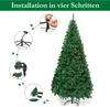 COSTWAY Albero di Natale artificiale da 240 cm, albero di Anteprima dell’immagine prodotto 5