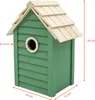 3.07 Nistkasten HAUS in grün mit natur Dach - ca. 25x18x12 Produktbild-Vorschau 2