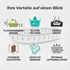 Panier à linge ovale pliable 36L - Plastique gris, stable & Voir les images du produit 4