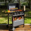 Royal Gourmet 4-Brenner Gasgrill, 10 kW Grillwagen mit Produktbild-Vorschau 2