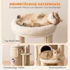 PawHut Kratzbaum mit 2-stöckiger Kratztonne Katzenbaum mit Produktbild-Vorschau 4