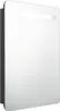 vidaXL LED-Bad-Spiegelschrank Glänzendes Schwarz 60x11x80 Produktbild-Vorschau 1