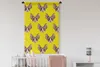 MuchoWow® Wandteppich Wandbehang Katze - Muster - Gelb Produktbild-Vorschau 2