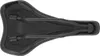 The underside of a black bicycle saddle is shown against a white background. Produktbild-Vorschau