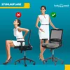 Orthopedisch nekkussen, stoelverhoger gemaakt van 100% Productafbeelding-voorbeeld 5