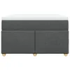 vidaXL Postel Boxspring s matrací tmavě šedá 120x200 cm Náhled obrázku produktu 4