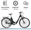 Zündapp Green 3.7 E Bike Damenfahrrad schwarz blau Produktbild-Vorschau 4