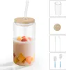 LZQ Verres à cocktail 6 pièces 500 ml avec couvercle & Voir les images du produit 1