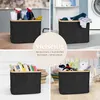 HENNEZ 15904, Badezimmer-Organizer, Schwarz, Braun, Bambus, Produktbild-Vorschau 4