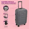 Kofferset 3tlg EVA Polyester Reisekofferset silbergrau Produktbild-Vorschau 6