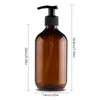 Lot de 4 flacons distributeurs de savon 500 ml – Flacons Voir les images du produit 3