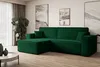 A modern living room with a green sectional sofa, artwork on the wall, and a plant. Produktbild-Vorschau