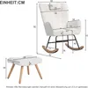 MODFU Schaukelstuhl mit hohe Rückenlehne und Fußhocker, Produktbild-Vorschau 7