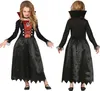 Vampire Halloween Dress Child Black Cape Red Lining Náhľad obrázku produktu 2