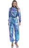 A woman is modeling a metallic astronaut costume. Produktbild-Vorschau