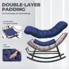 COMHOMA : grand fauteuil à bascule, large chaise longue à Voir les images du produit 6