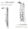 tectake® Aluminium Duschpaneel Regendusche Ablage aus Glas Produktbild-Vorschau 3