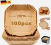 100x Backpapier für Friteuse Heißluftfritteuse Grill Produktbild-Vorschau 1
