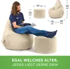 Green Bean® Sitzsack mit Rückenlehne + Hocker "Cozy+Stay" Produktbild-Vorschau 3