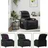 The Living Store Massagesessel Schwarz Kunstleder Produktbild-Vorschau 1