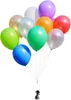 Peso per palloncini - cerchio nero; quantità: 36 Anteprima dell’immagine prodotto 3