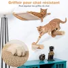 Kit mur d'escalade pour chats 3 pièces avec 2 poteaux Voir les images du produit 4