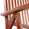 Close-up of the wooden armrest and folding mechanism of a chair. Podgląd zdjęcia produktu