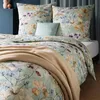 Estella Mako Jersey Bettwäsche 155x220 Sonja mint Blüten Produktbild-Vorschau 10