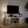 vidaXL Armoire TV avec éclairage LED Chêne Sonoma Voir les images du produit 5