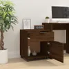 A mobile filing cabinet with an open drawer and door, placed next to a plant and a computer desk. Podgląd zdjęcia produktu