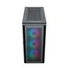 A computer tower case with RGB lighting visible through the front mesh. Náhľad obrázku produktu
