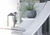 Obal na květináč BETON BOWL 2v1 plastový matný šedý Náhled obrázku produktu 6