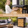 Regał na drewno kominkowe na zewnątrz Dach 91×56×117 cm Podgląd zdjęcia produktu 7
