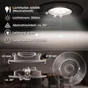 Maxkomfort 3er Set LED Einbaustrahler Schwarz - Schwenkbar Produktbild-Vorschau 8