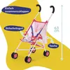BABY born Puppenwagen Pink mit Tasche & 3-Punkt-Gurt Produktbild-Vorschau 2