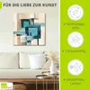 ARTland Leinwandbild Abstrakte Karos Größe: 50x50 cm Produktbild-Vorschau 2