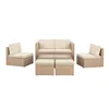 Juskys Polyrattan Gartenmöbel Set Salou - Lounge für 6 Produktbild-Vorschau 26