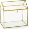 Umschlagbox Hochzeit Glas Gold (13 x 21 x 21 cm) Produktbild-Vorschau 1