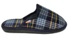 Pantofole Bosaco da uomo in feltro, blu, a scacchi, suola Anteprima dell’immagine prodotto 4