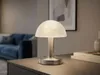 LED Touch Tischleuchte dimmbar - Pilzlampe Silber mit Glas Produktbild-Vorschau 6