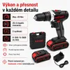 AJIEQAQ Aku šroubovák 21V sada, aku příklepová vrtačka 3v1 Náhled obrázku produktu 3