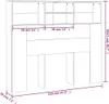 vidaXL Čelo postele s policami čierne 120x19x103,5 cm Náhľad obrázku produktu 7