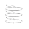 Set di braccialetti da donna color argento, 3 pezzi – Anteprima dell’immagine prodotto 1