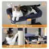 Purpurra Katzenbaum für große Katzen mit Metall Plüsch Produktbild-Vorschau 5