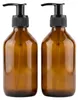 2er Set Seifenspender Braunglas 250ml, wiederbefüllbare Produktbild-Vorschau 1