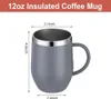 Isolierter Kaffeebecher (355 ml) mit Henkel, Edelstahl, Produktbild-Vorschau 2