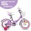 HILAND Petal 12 Zoll Kinderfahrrad für Mädchen ab 2 3 4 5 Produktbild-Vorschau 4